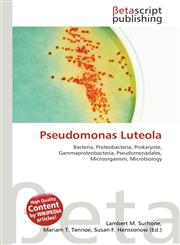 Pseudomonas Luteola,6137635619,9786137635612
