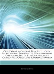 Articles On Cryptogams, including Fern Ally, Lichen, Archegonium, Thallophyte, Gemma (botany), Cryptogam, Elater, Ethnolichenology, Chrysothrix Candelaris, Ramalina Fraxinea,124348893X,9781243488930