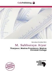 M. Subbaraya Aiyar,6137206416,9786137206416