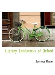 Literary Landmarks of Oxford,1117213129,9781117213125