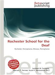 Rochester School for the Deaf,6136173484,9786136173481