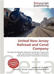 United New Jersey Railroad and Canal Company,6135145258,9786135145250