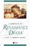 A Companion to Renaissance Drama,0631219501,9780631219507