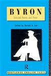 Lord Byron Selected Poetry and Prose,0415073170,9780415073172