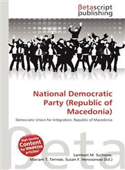 National Democratic Party (Republic of Macedonia),6136149389,9786136149387