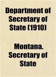 Department of Secretary of State (1910),1153339889,9781153339889