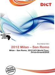 2012 Milan - San Remo,6201219390,9786201219397