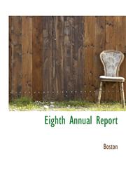 Eighth Annual Report,1140085336,9781140085331