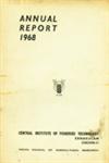 Annual Report - 1968 : Central Institute of Fisheries Technology, Ernakulam Cochin - II, Indian Council of Agricultural Research