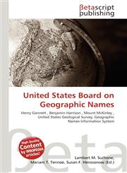 United States Board on Geographic Names,613536331X,9786135363319