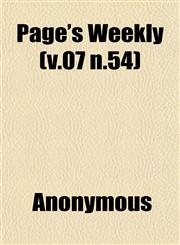 Page's Weekly (v.07 n.54),1152581201,9781152581203