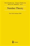 Number Theory New York Seminar 2003 1st Edition,0387406557,9780387406558