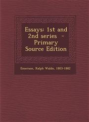 Essays 1st and 2nd Series - Primary Source Edition,1287678157,9781287678151