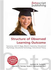 Structure of Observed Learning Outcome,6130340079,9786130340070