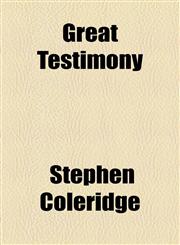 Great Testimony,1153795280,9781153795289
