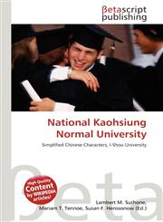 National Kaohsiung Normal University,6136160021,9786136160023