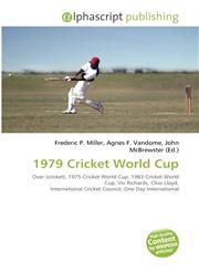 1979 Cricket World Cup,6132533478,9786132533470