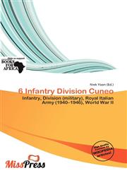 6 Infantry Division Cuneo,6200509220,9786200509222