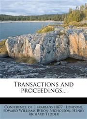 Transactions and proceedings...,1172892075,9781172892075