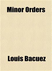 Minor Orders,115080310X,9781150803109