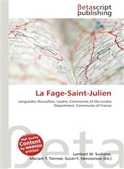 La Fage-Saint-Julien,6135433865,9786135433869