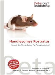 Handleyomys Rostratus,613539102X,9786135391022