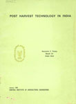 Post Harvest Technology in India