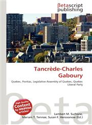 Tancrède-Charles Gaboury,6135352555,9786135352559