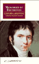 Memories of Beethoven From the House of the Black-Robed Spaniards,0521484898,9780521484893