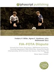 FIA-FOTA Dispute,6130295367,9786130295363