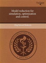 Model reduction for simulation, optimization and control.,1244739812,9781244739819