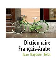 Dictionnaire Français-Arabe,111584931X,9781115849319