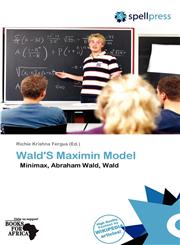 Wald'S Maximin Model,6138738993,9786138738992
