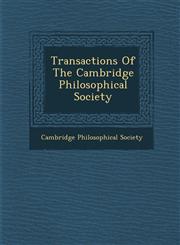Transactions Of The Cambridge Philosophical Society,1286879469,9781286879467