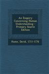An Enquiry Concerning Human Understanding - Primary Source Edition,1294463438,9781294463436