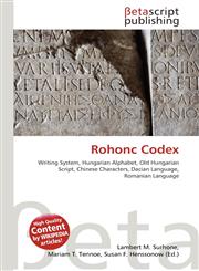 Rohonc Codex,6131003793,9786131003790