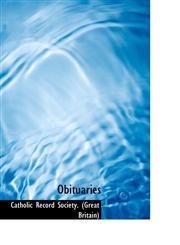 Obituaries,1110367457,9781110367450