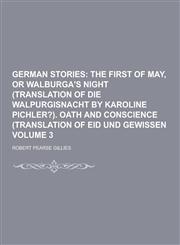 German Stories Volume 3,1230405143,9781230405148