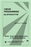 Linear Programming An Introduction,0803928505,9780803928503