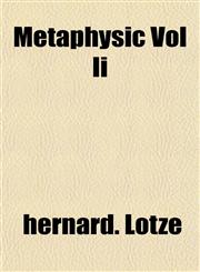 Metaphysic Vol Ii,1153031817,9781153031813