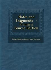 Notes and Fragments - Primary Source Edition,1295404974,9781295404971