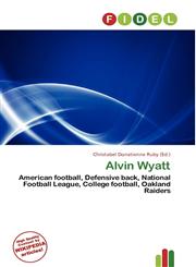 Alvin Wyatt,6134964662,9786134964661