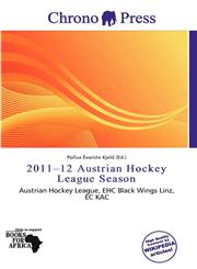 2011-12 Austrian Hockey League Season,6201221956,9786201221956