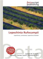 Lepechinia Rufocampii,6133550147,9786133550148