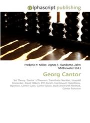 Georg Cantor,613008045X,9786130080457