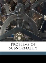 Problems of subnormality,1178151727,9781178151725