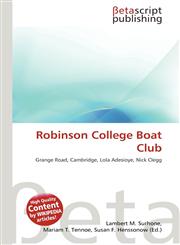 Robinson College Boat Club,6136081075,9786136081076