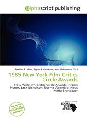 1985 New York Film Critics Circle Awards,6137088758,9786137088753
