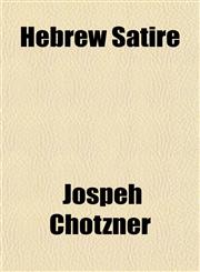 Hebrew Satire,1152284975,9781152284975