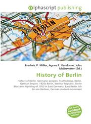 History of Berlin,6130030185,9786130030186